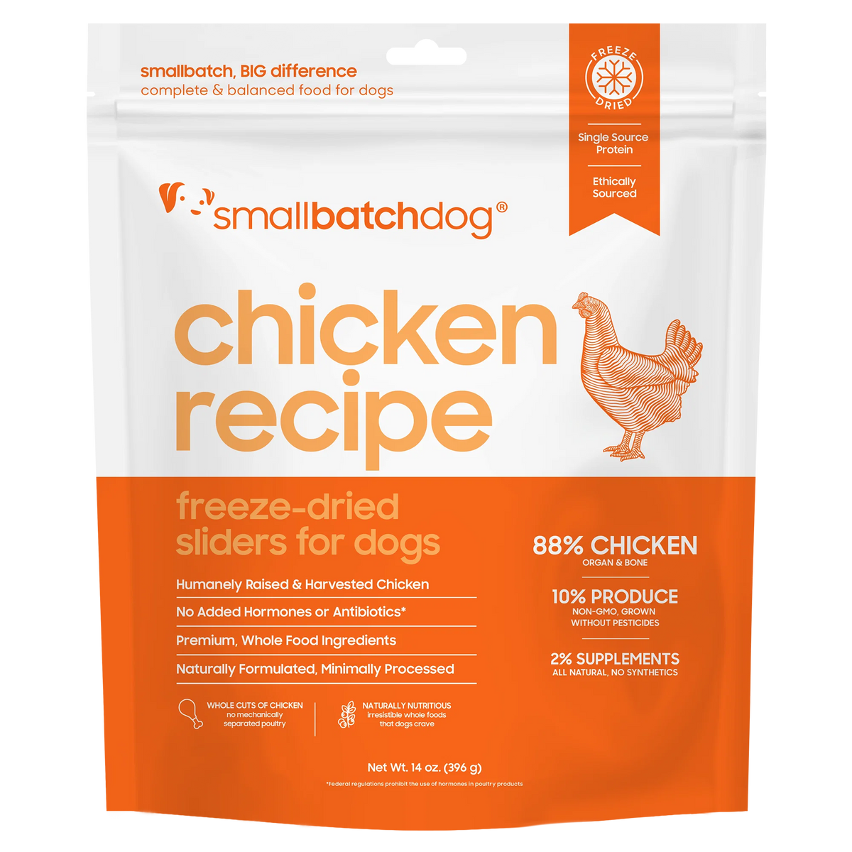 Smallbatch Dog Freeze-Dried Sliders - Chicken