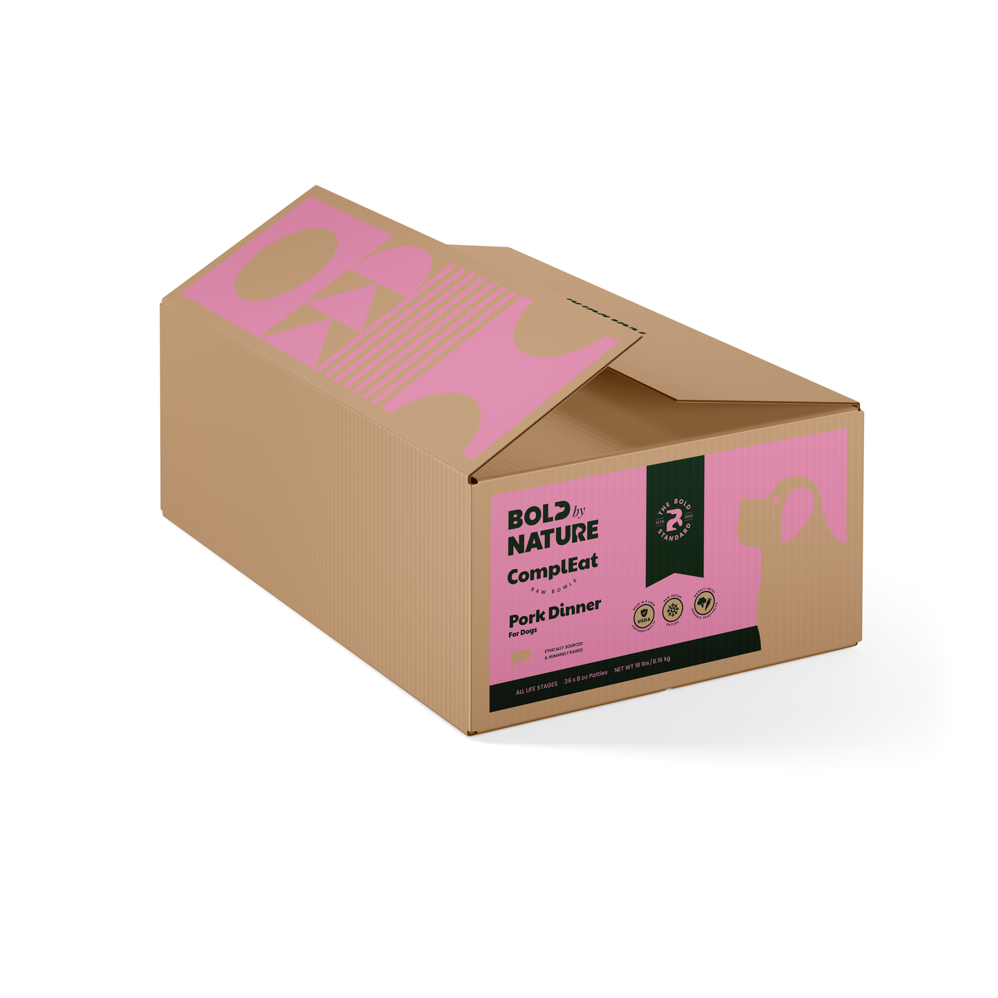 Bold By Nature: ComplEat Raw Bowls for Dogs - Pork