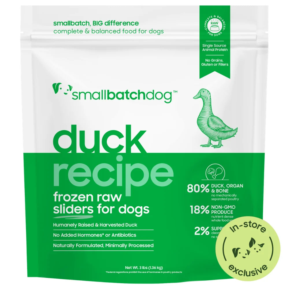 Smallbatch Dog Raw Frozen Food - Duck