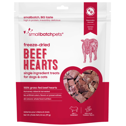 Smallbatch Freeze Dried Beef Hearts - 3.5 oz