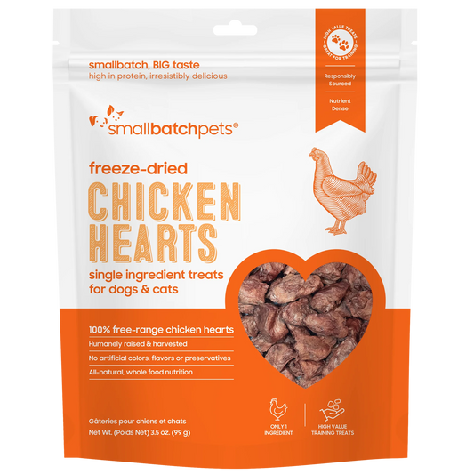 Smallbatch Freeze Dried Chicken Hearts - 3.5 oz