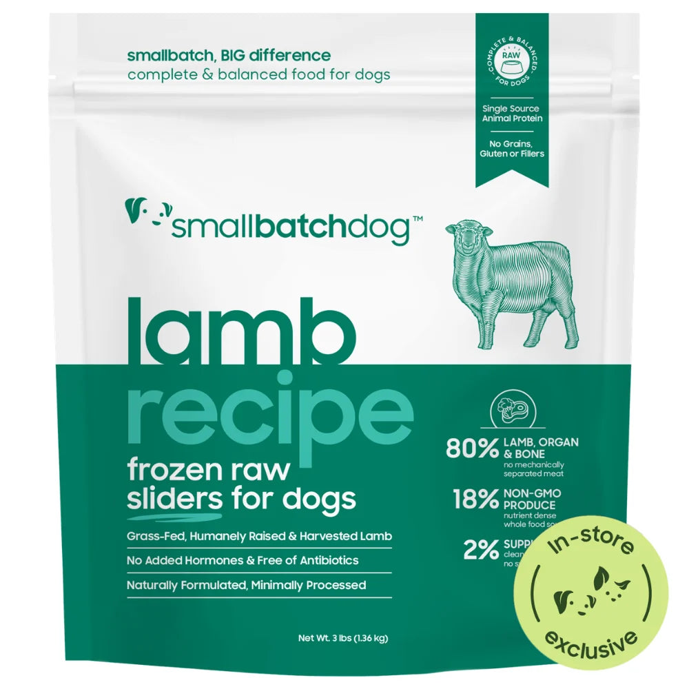 Smallbatch Dog Raw Frozen Food - Lamb