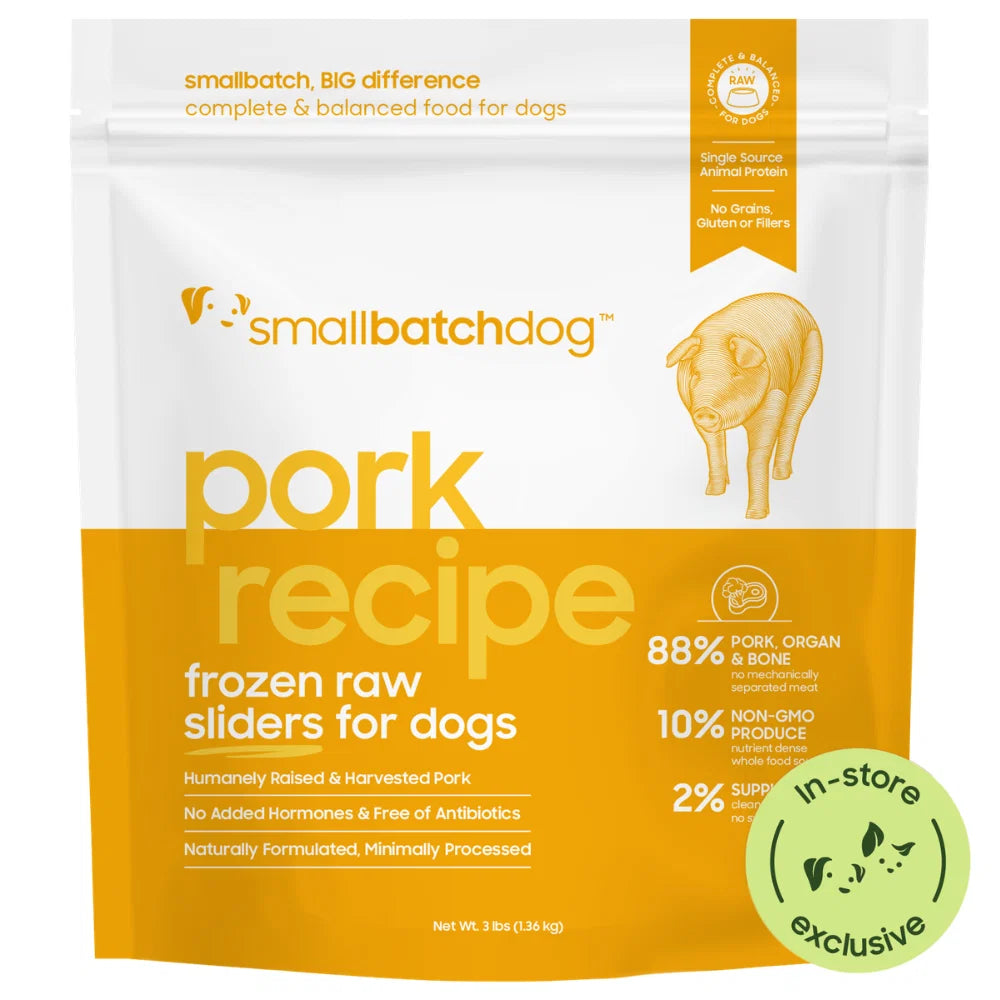 Smallbatch Dog Raw Frozen Food - Pork