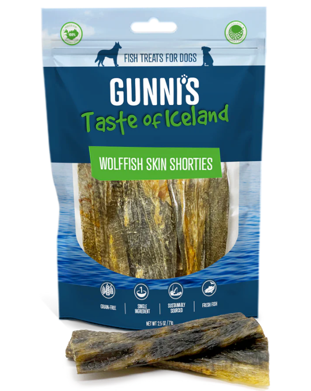Gunni's Dog Wolffish Skin Shorties 2.5oz