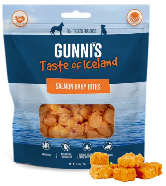 Gunni's Dog Salmon Baby Bites 2.5oz