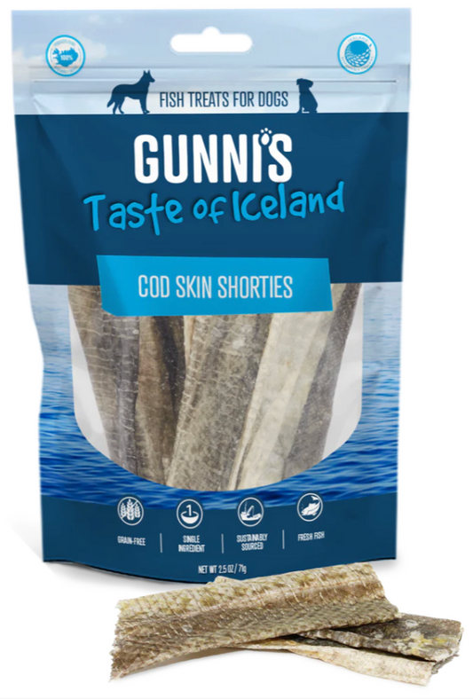 Gunni's Dog Cod Skins Shorties 2.5oz