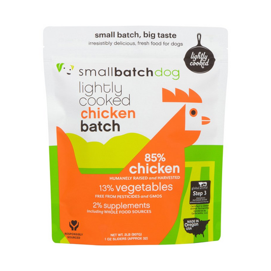 Smallbatch Dog Raw Frozen Food - Lightly Cooked - Chicken