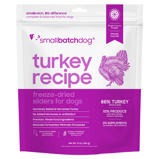 Smallbatch Dog Freeze-Dried Sliders - Turkey