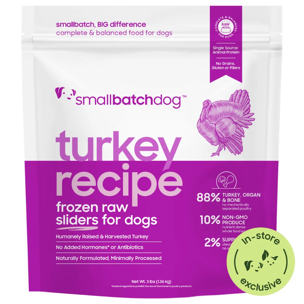 Smallbatch Dog Raw Frozen Food - Turkey