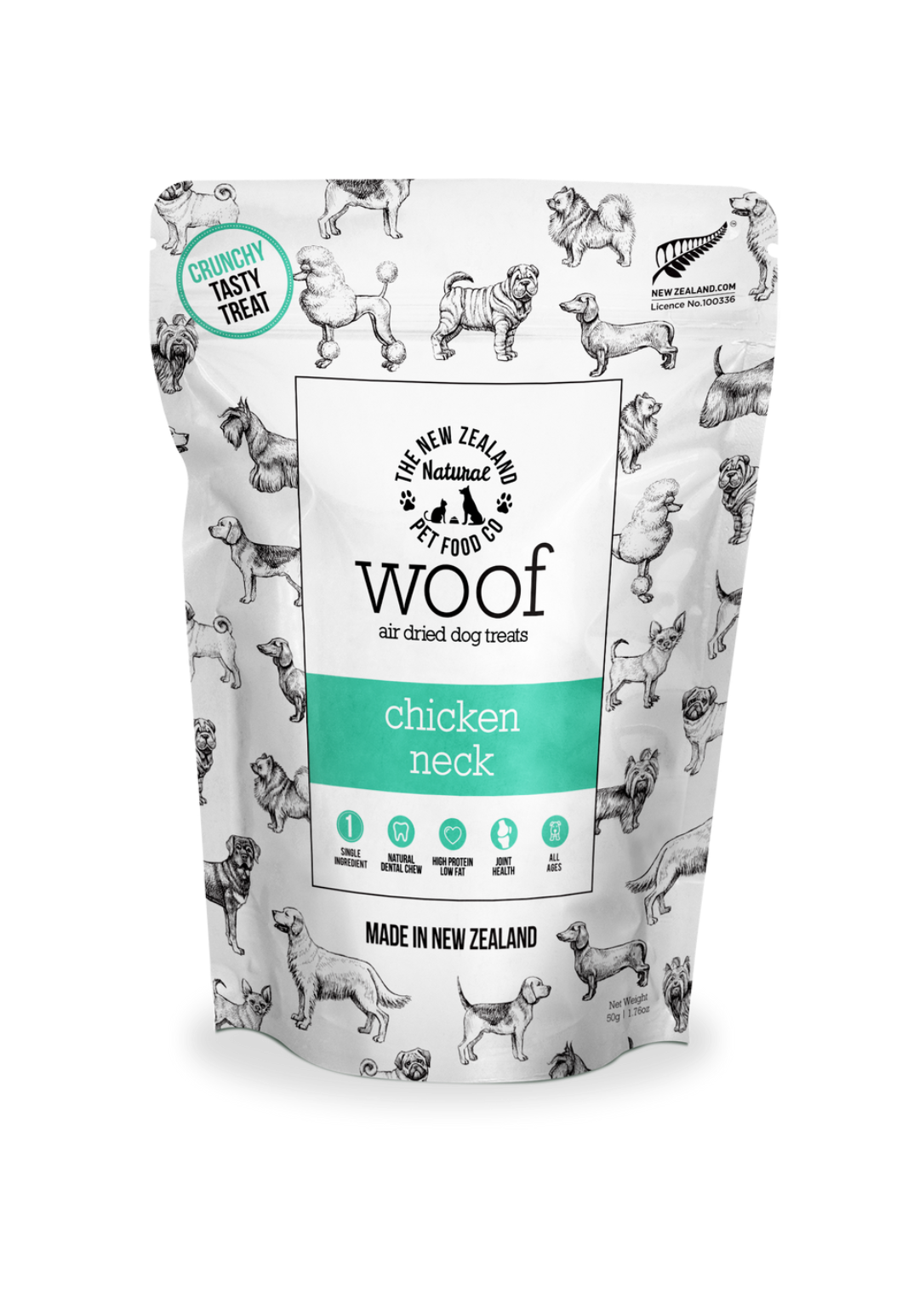 New Zealand Woof Treat - Chicken Neck 1.76oz