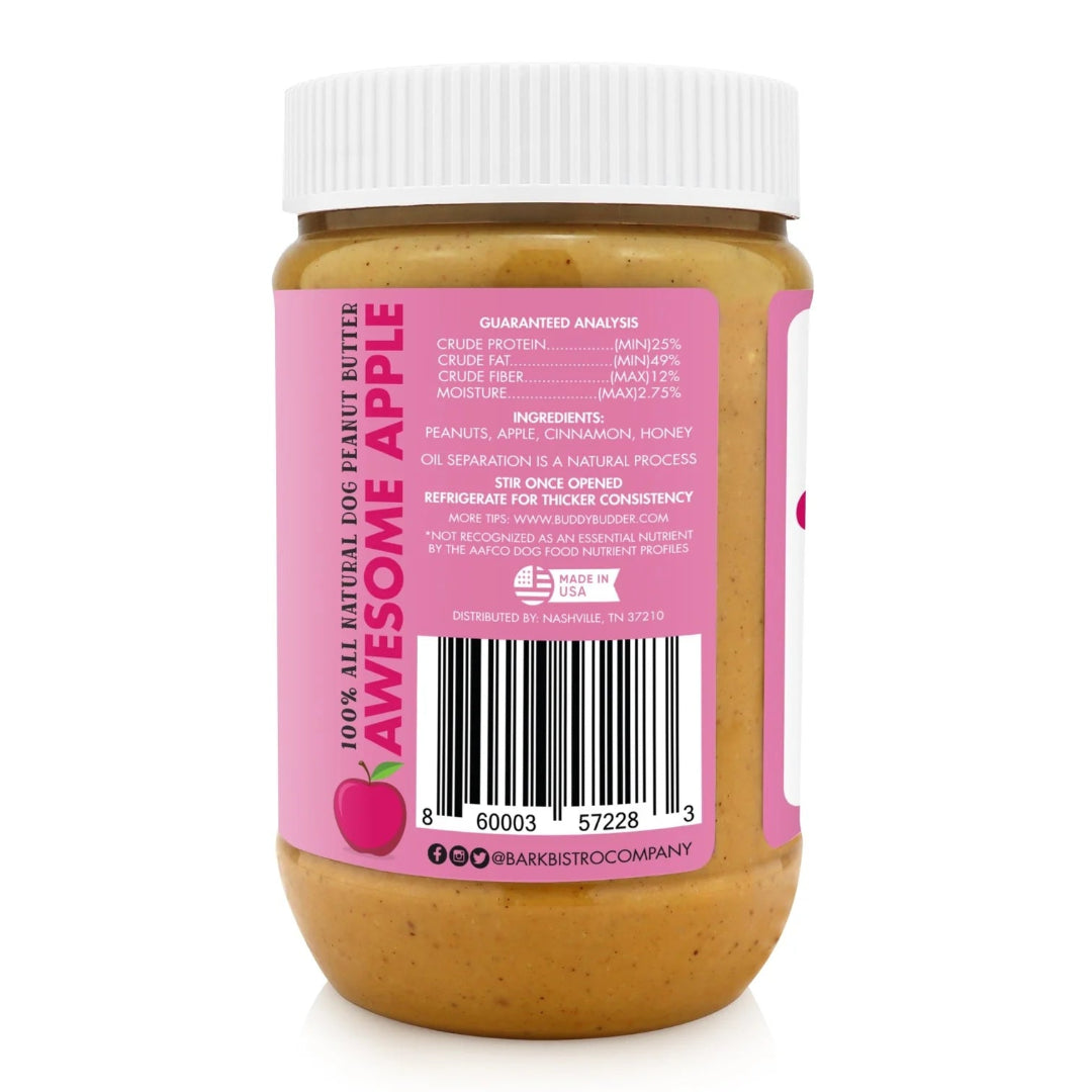 Buddy Budder - Awesome Apple Peanut Butter Jar 17oz