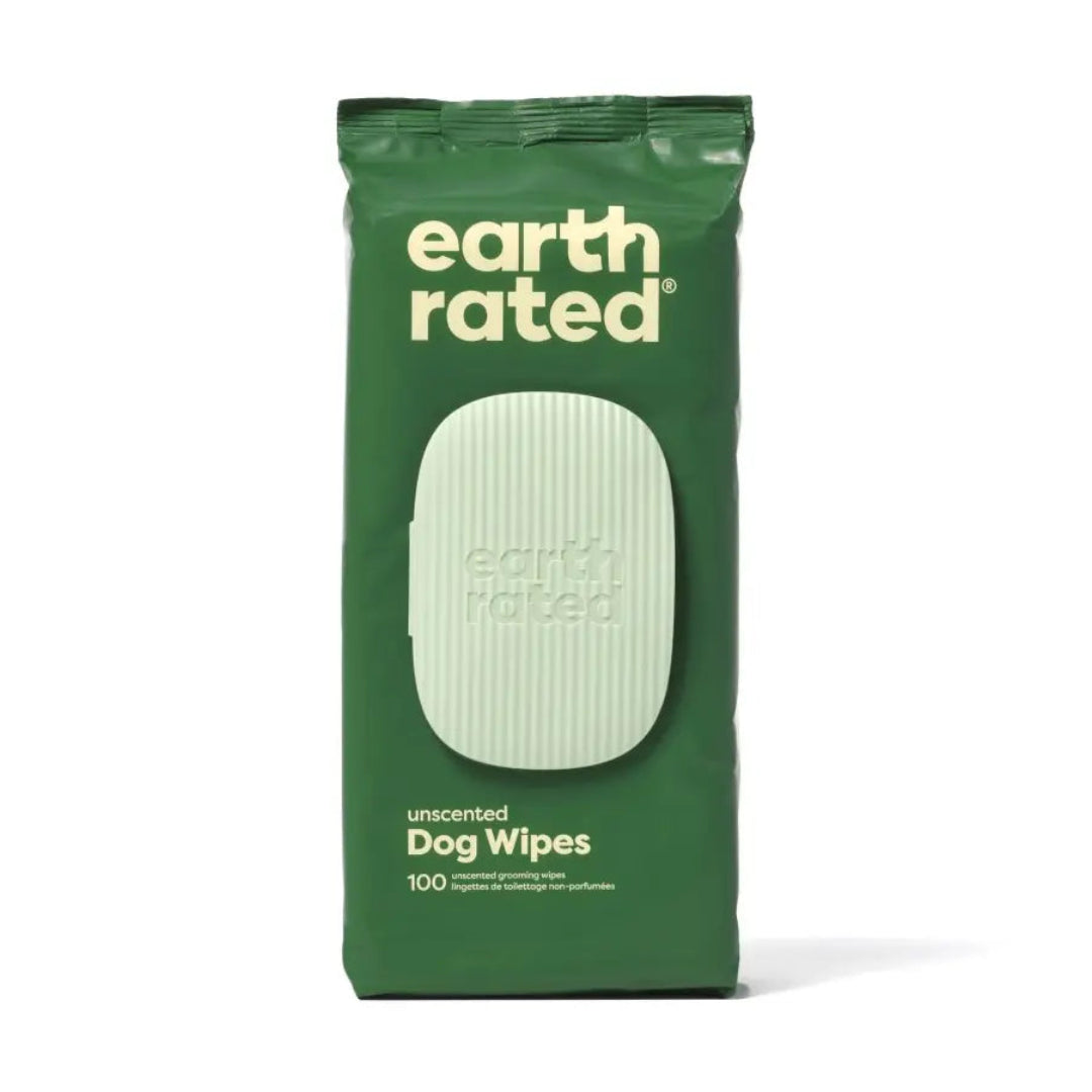 Earth Rated Unscented Dog Grooming Wipes 100ct