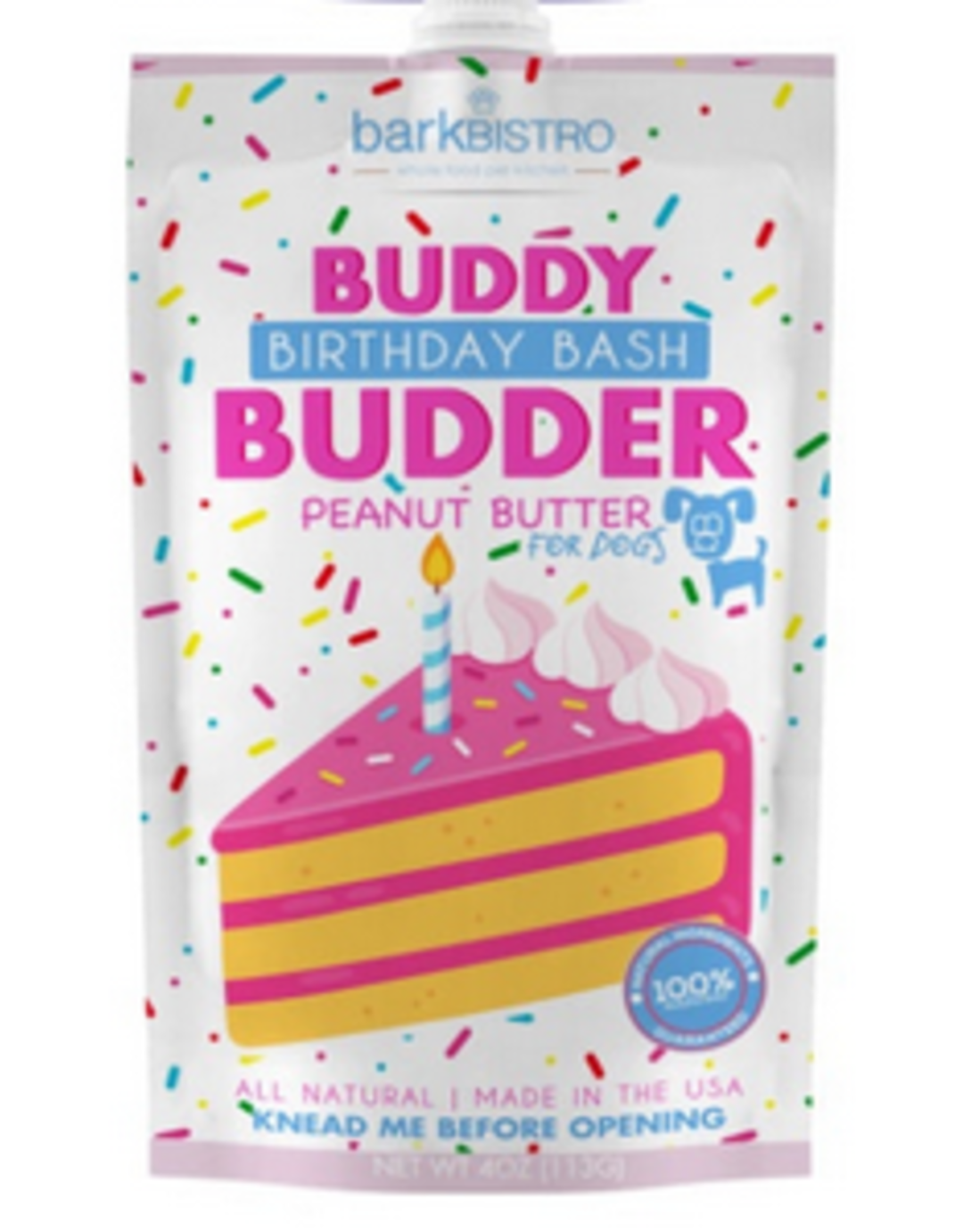 Buddy Budder - Birthday Bash Peanut Butter Squeeze Pack 4oz