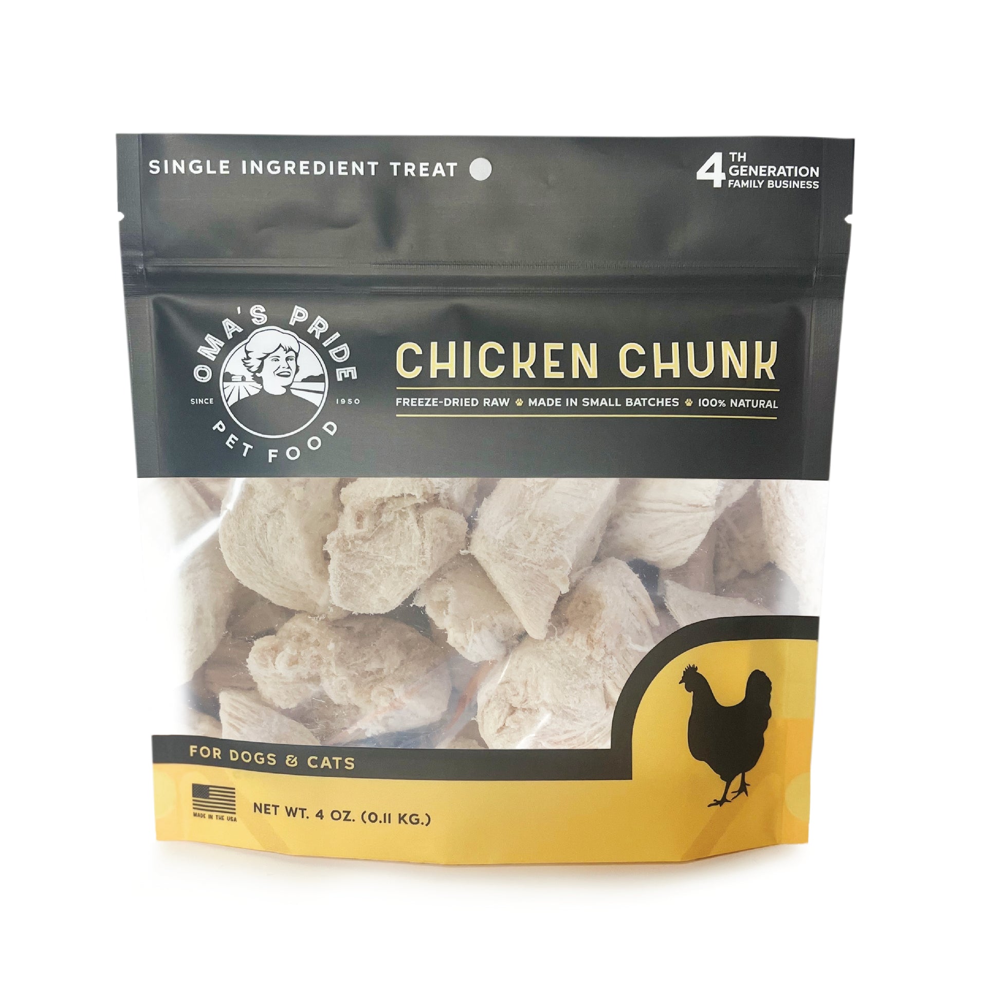 Oma's Pride: Freeze Dried Chicken Breast Chunks 4 Oz – Now