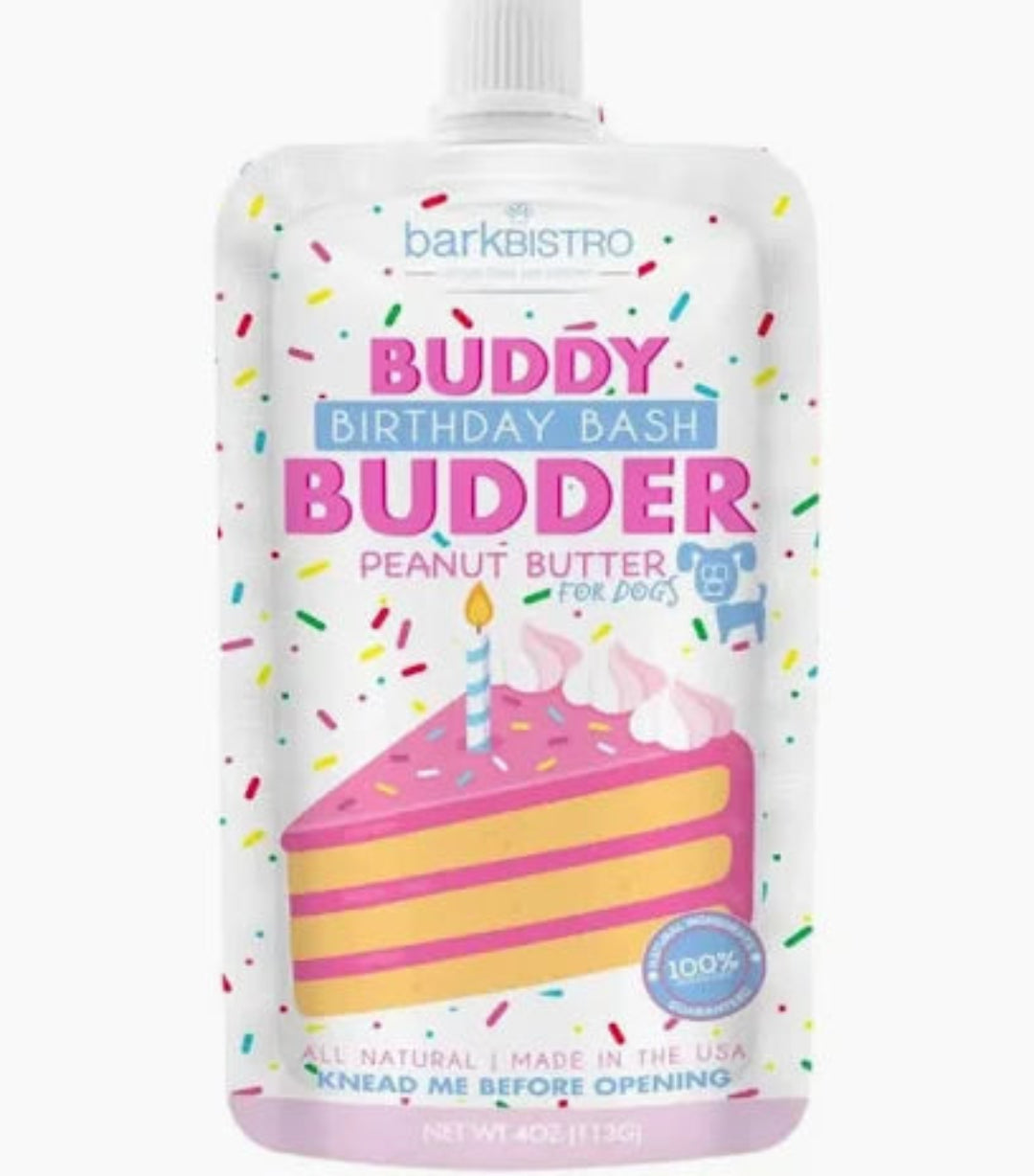 Buddy Budder - Birthday Bash Peanut Butter Squeeze Pack 4oz